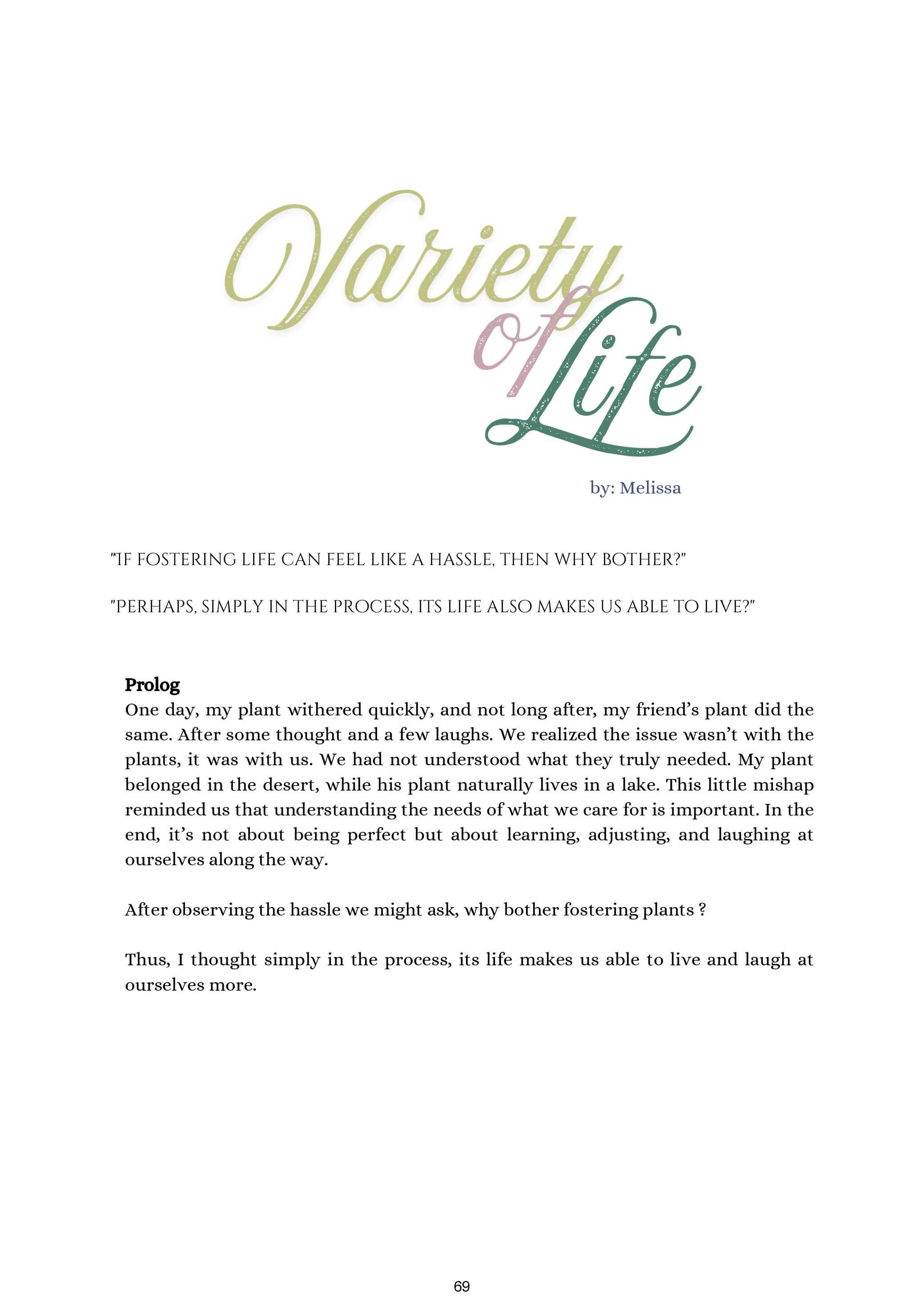 Variety of Life cover